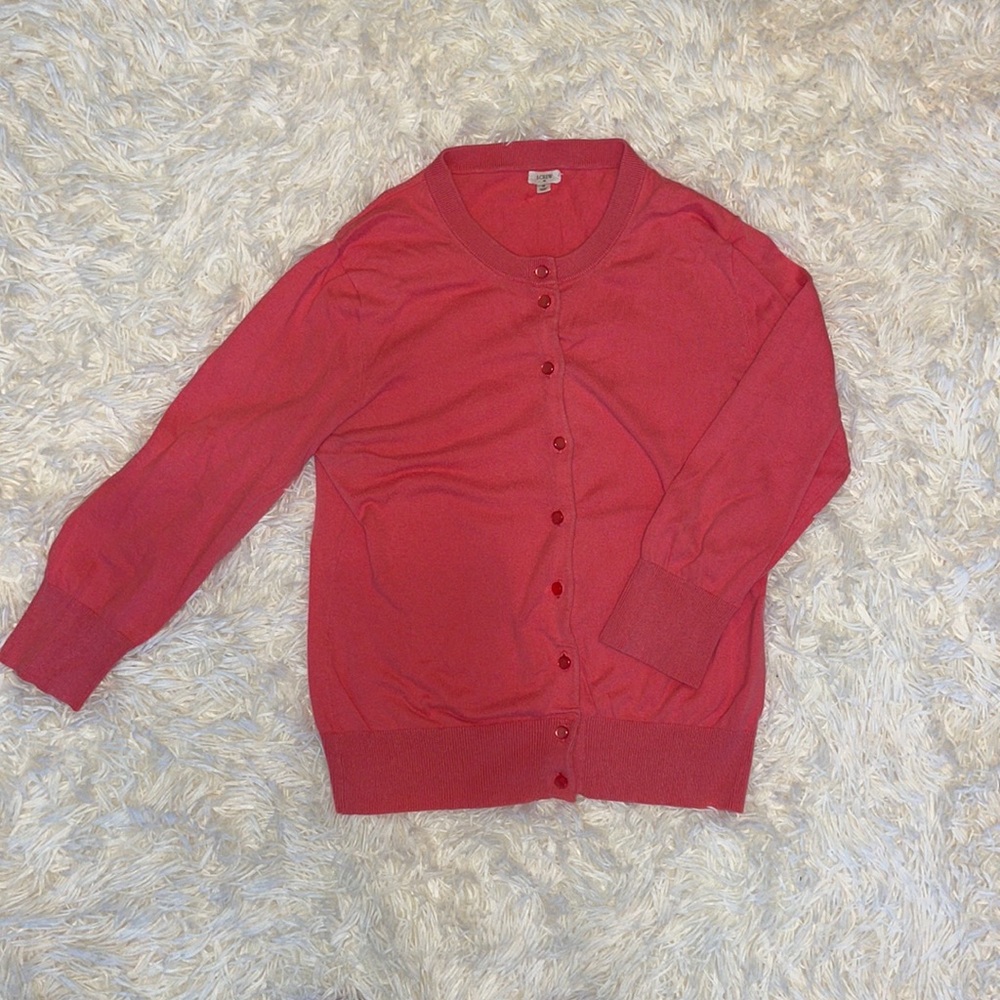 Pink J.Crew Cardigan, Size Small